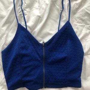 UO Blue Crop Top